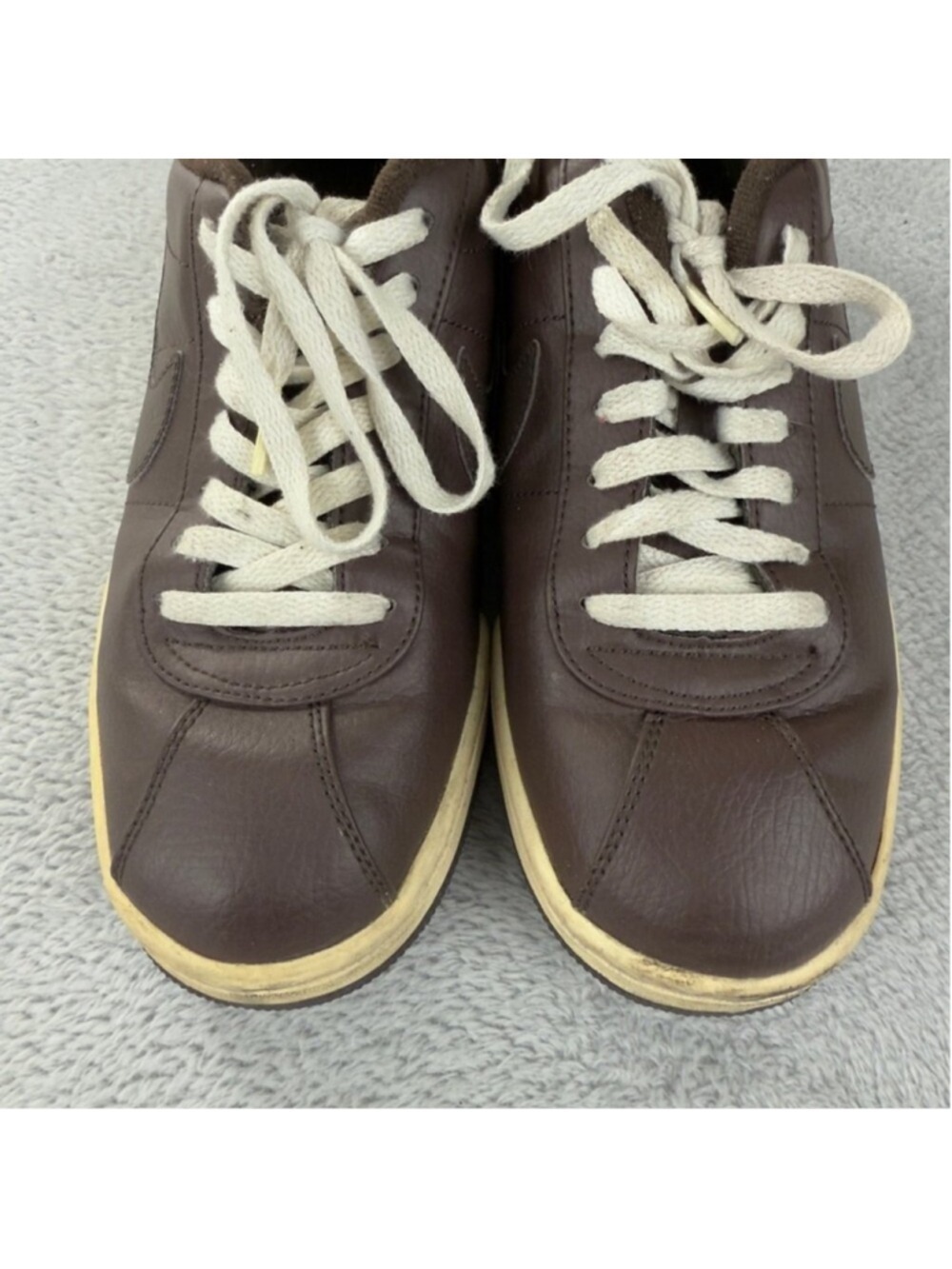 Nike Men Sz 9 US/8 UK/42.5 EU Air Force 1 07’ Brown Leather Sneakers 315807-221 - Picture 13 of 15